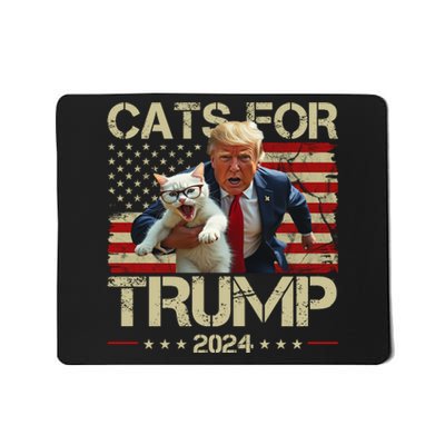 Cats For Trump 2024 Funny Vote Donald Trump Mousepad