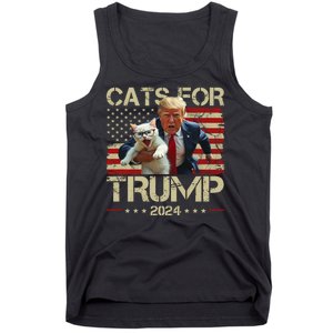 Cats For Trump 2024 Funny Vote Donald Trump Tank Top