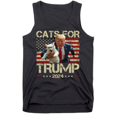 Cats For Trump 2024 Funny Vote Donald Trump Tank Top