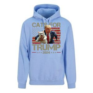 Cats For Trump 2024 Funny Vote Donald Trump Unisex Surf Hoodie