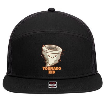 Cute Funny Tornado Active 7 Panel Mesh Trucker Snapback Hat