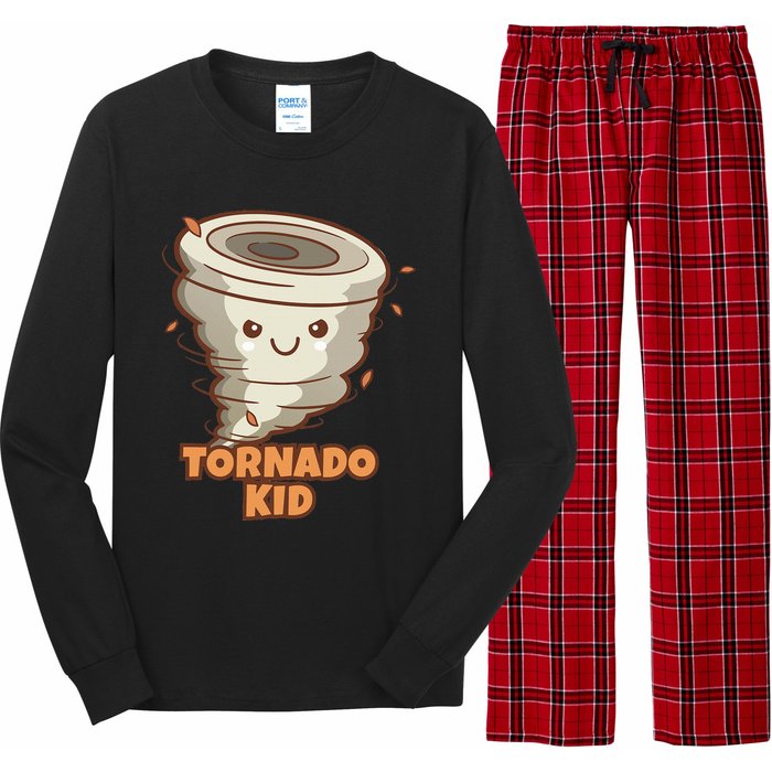 Cute Funny Tornado Active Long Sleeve Pajama Set