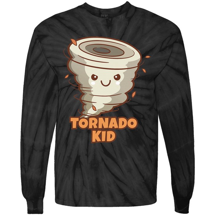 Cute Funny Tornado Active Tie-Dye Long Sleeve Shirt