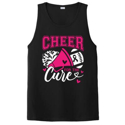 Cheer For The Cure Breast Cancer Cheerleader Pink October PosiCharge Competitor Tank