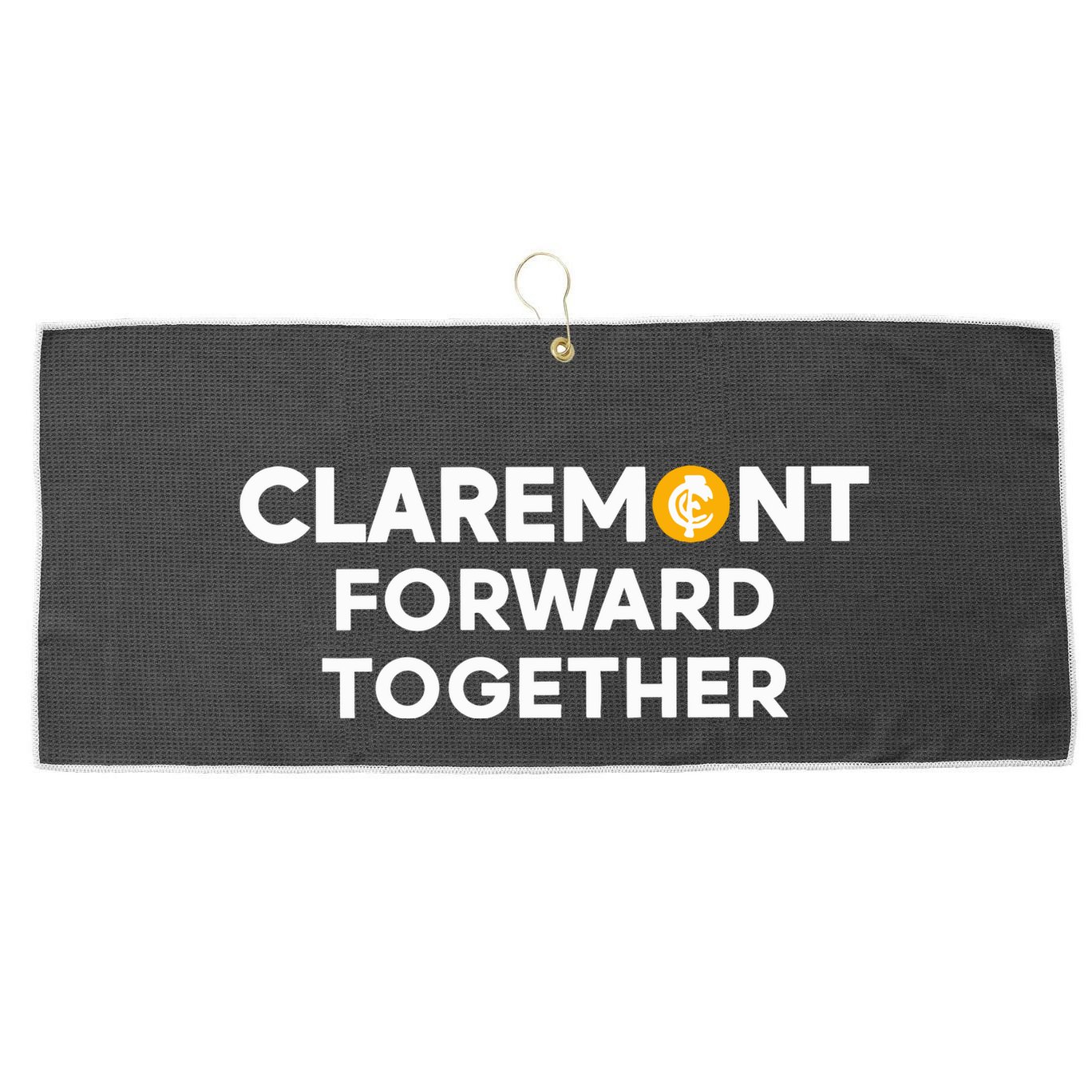 Claremont Forward Together Large Microfiber Waffle Golf Towel