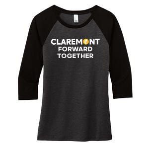 Claremont Forward Together Women's Tri-Blend 3/4-Sleeve Raglan Shirt