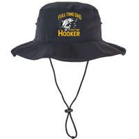 Cute Full Time Dad Part Time Hooker Funny Fathers Day Fishing Bucket Hat