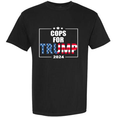 Cops For Trump 2024 Garment-Dyed Heavyweight T-Shirt