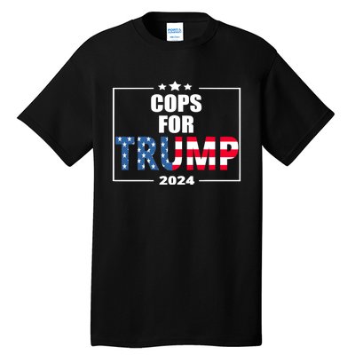 Cops For Trump 2024 Tall T-Shirt