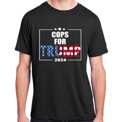 Cops For Trump 2024 Adult ChromaSoft Performance T-Shirt