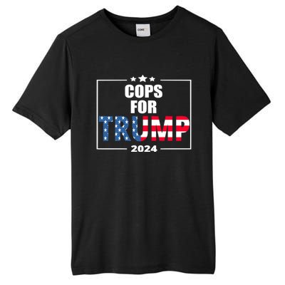 Cops For Trump 2024 Tall Fusion ChromaSoft Performance T-Shirt