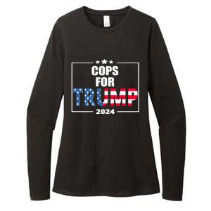 Cops For Trump 2024 Womens CVC Long Sleeve Shirt