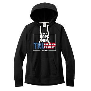 Cops For Trump 2024 Women's Fleece Hoodie