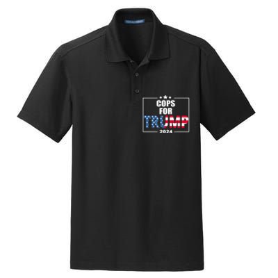 Cops For Trump 2024 Dry Zone Grid Polo