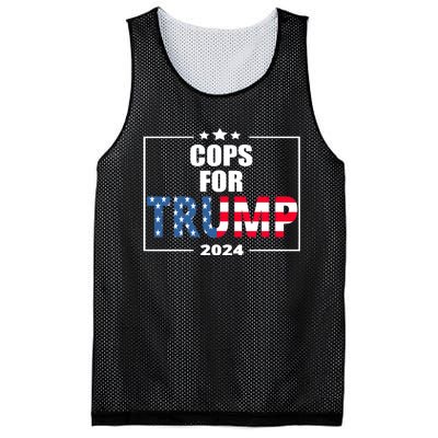 Cops For Trump 2024 Mesh Reversible Basketball Jersey Tank