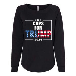 Cops For Trump 2024 Womens California Wash Sweatshirt