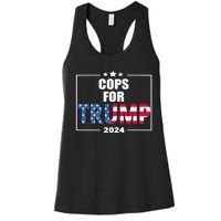 Cops For Trump 2024 Women's Racerback Tank