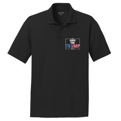 Cops For Trump 2024 PosiCharge RacerMesh Polo