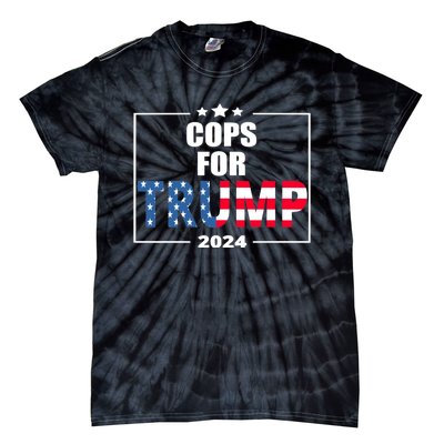 Cops For Trump 2024 Tie-Dye T-Shirt