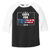 Cops For Trump 2024 Toddler Fine Jersey T-Shirt