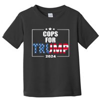 Cops For Trump 2024 Toddler T-Shirt