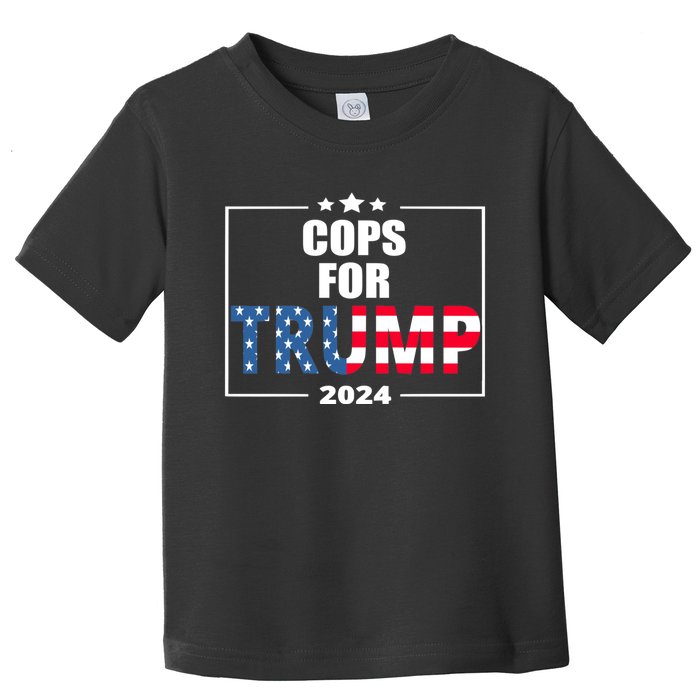 Cops For Trump 2024 Toddler T-Shirt