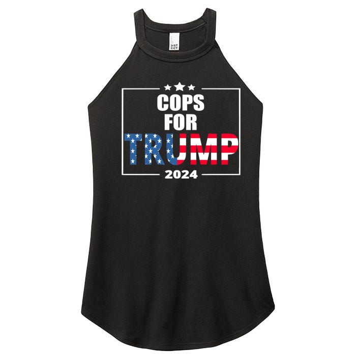 Cops For Trump 2024 Women's Perfect Tri Rocker Tank