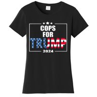 Cops For Trump 2024 Women's T-Shirt