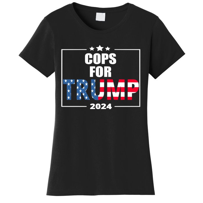 Cops For Trump 2024 Women's T-Shirt