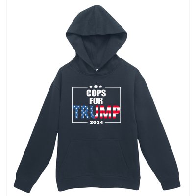 Cops For Trump 2024 Urban Pullover Hoodie