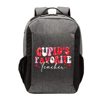 Cupid's Favorite Teacher Groovy Valentines Day Wo Vector Backpack