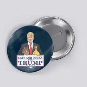 Cats For Trump Cats And Ducks For Trump 2024 Trump Vance 2024 President Button