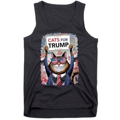 Cats For Trump 2024 Kittens And Ducks For Trump Vance 2024 Premium Tank Top