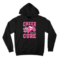 Cheer For The Cure Breast Cancer Awareness Cheerleader Funny Hoodie