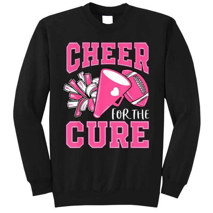 Cheer For The Cure Breast Cancer Awareness Cheerleader Funny Sweatshirt