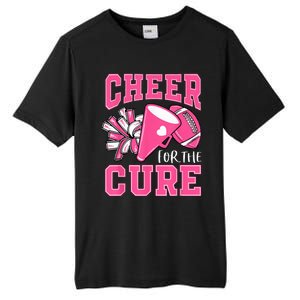 Cheer For The Cure Breast Cancer Awareness Cheerleader Funny Tall Fusion ChromaSoft Performance T-Shirt