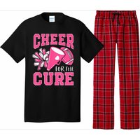 Cheer For The Cure Breast Cancer Awareness Cheerleader Funny Pajama Set