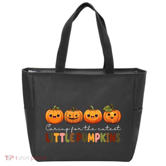 Caring For The Cutest Little Pumpkins Zip Tote Bag