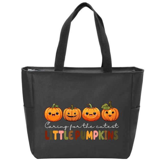 Caring For The Cutest Little Pumpkins Zip Tote Bag
