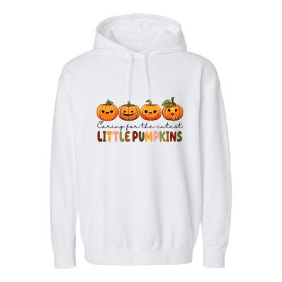 Caring For The Cutest Little Pumpkins Garment-Dyed Fleece Hoodie