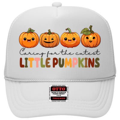 Caring For The Cutest Little Pumpkins High Crown Mesh Back Trucker Hat