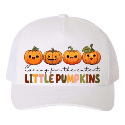 Caring For The Cutest Little Pumpkins Yupoong Adult 5-Panel Trucker Hat