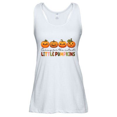 Caring For The Cutest Little Pumpkins Ladies Essential Flowy Tank