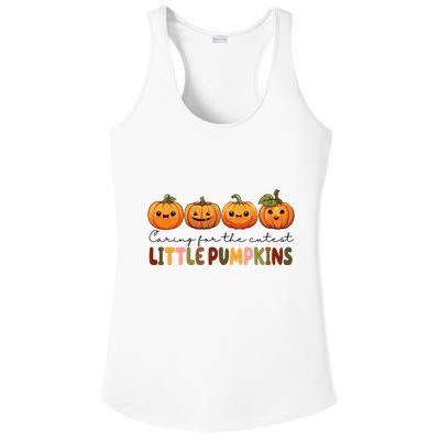Caring For The Cutest Little Pumpkins Ladies PosiCharge Competitor Racerback Tank