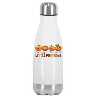 Caring For The Cutest Little Pumpkins Stainless Steel Insulated Water Bottle