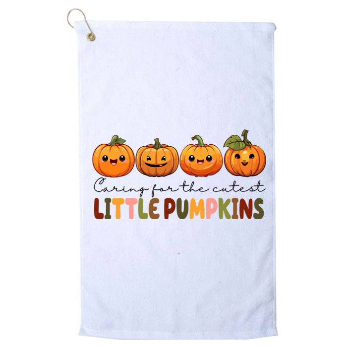 Caring For The Cutest Little Pumpkins Platinum Collection Golf Towel