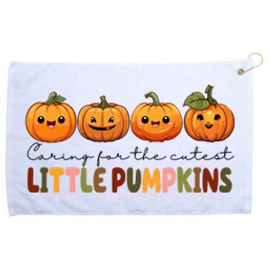 Caring For The Cutest Little Pumpkins Grommeted Golf Towel