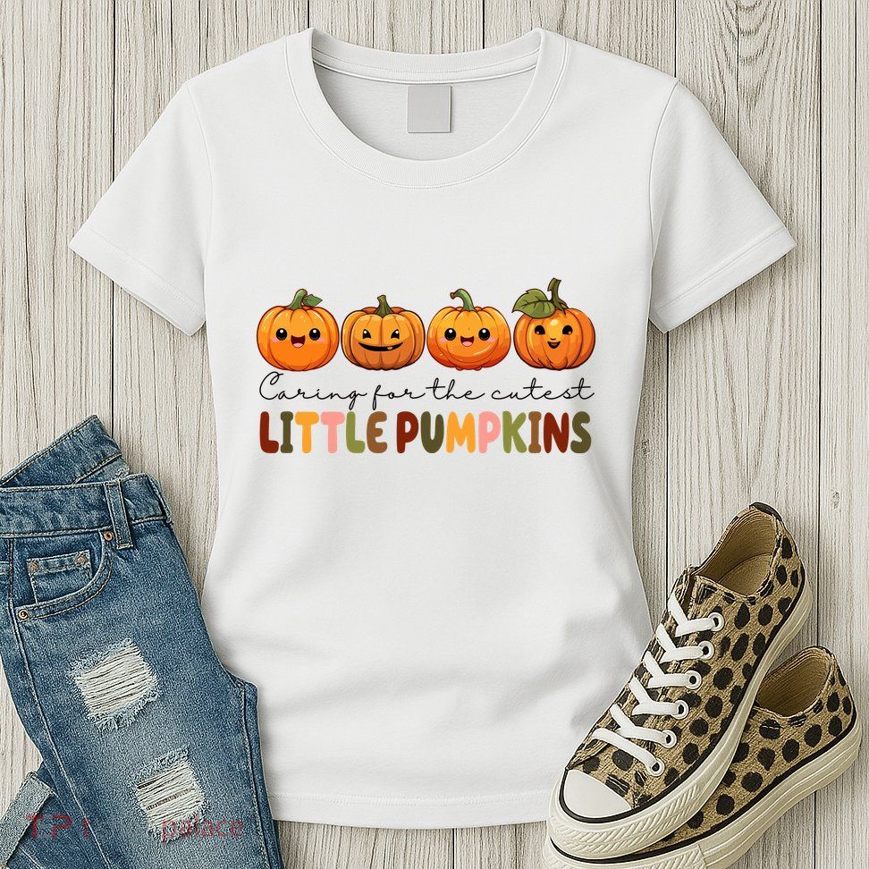 Caring For The Cutest Little Pumpkins Womens T-Shirt