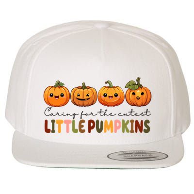 Caring For The Cutest Little Pumpkins Wool Snapback Cap