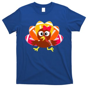 Cute Football Turkey Balls Funny Thanksgiving Gift T-Shirt